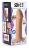 Squeezable Thick Phallic Dildo - Beige (packaged)