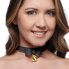 Golden Kitty Cat Bell Collar - Black/Gold (AG456-Black)