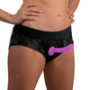 Lace Envy Black Pegging Set with Lace Crotchless Panty Harness and Dildo - L-XL (AG454)