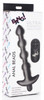 Remote Control Vibrating Silicone Anal Beads - Black (packaged)