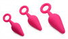 Rump Ringers 3 Piece Silicone Anal Plug Set - Pink