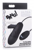 7X Pulsing Rechargeable Silicone Vibrator - Black (packaged)