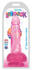 7 Inch Slim Stick with Balls Cherry Ice Dildo (packaged)