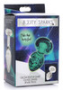 Glow-In-The-Dark Glass Anal Plug - Small (packaged)