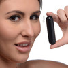 10X Rechargeable Vibrating Metallic Bullet - Black (AG656-Black)