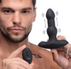 Vibrating and Thrusting Remote Control Silicone Anal Plug (AG620)