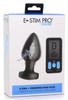 E-Stim Pro Silicone Vibrating Anal Plug with Remote Control (packaged)