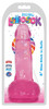 6 Inch Slim Stick with Balls Cherry Ice Dildo (packaged)