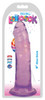 8 Inch Slim Stick Grape Ice Dildo (packaged)