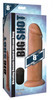 Big Shot Vibrating Remote Control Silicone Dildo - 8 Inch (packaged)