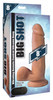 Big Shot Vibrating Remote Control Silicone Dildo with Balls - 8 Inch (packaged)