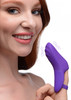 7X Finger Bang Her Pro Silicone Vibrator - Purple (AG543-Purple)