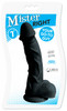 7 Inch Mister Right Dildo - Black (packaged)