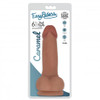 Easy Riders 6 Inch Dual Density Dildo With Balls - Tan (packaged)