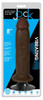 Jock Dark Vibrating Dildo - 8 Inch (packaged)