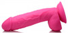 8.25 Inch Dildo with Balls - Pink