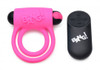 Remote Control 28X Vibrating Cock Ring and Bullet - Pink