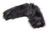 Large Anal Plug with Interchangeable Fox Tail - Black