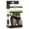 Lace Envy Black Crotchless Panty Harness - 3XL (packaged)