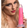 7 Inch Glow-in-the-Dark Silicone Dildo - Pink (CN-14-0542-33)