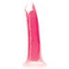 7 Inch Glow-in-the-Dark Silicone Dildo - Pink