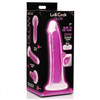 7 Inch Glow-in-the-Dark Silicone Dildo - Purple (packaged)