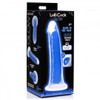 7 Inch Glow-in-the-Dark Silicone Dildo - Blue (packaged)