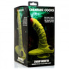 Swamp Monster Green Scaly Silicone Dildo (packaged)