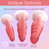 3 Piece Silicone Butt Plug Set - Pink