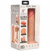 10X Real Skin 8 inch Vibrating Dildo (packaged)