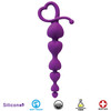 Gossip Hearts on a String Violet Anal Beads (CN-0102-04-40)