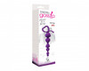 Gossip Hearts on a String Violet Anal Beads (packaged)