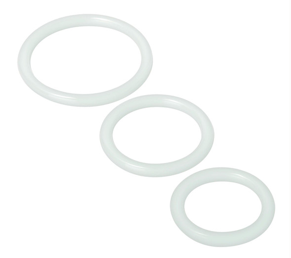 Trinity Silicone Cock Rings (SP130-Clr)