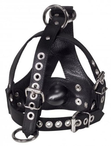 Strict Leather Bishop Head Harness with Removable Gag 