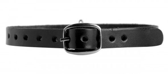 Unisex Leather Choker with O-Ring - SM