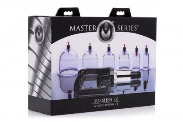 Sukshen 6 Piece Cupping Set with Acu-Points (packaged)