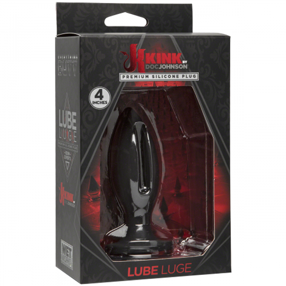 Kink Silicone Lube Luge Plug - 4 Inch (packaged)