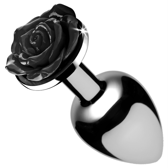 Black Rose Anal Plug- Medium (AF635-Medium)