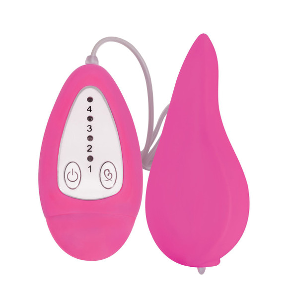 Groove Smooth Silicone Remote Vibe- Pink (CN-04-0216-50)