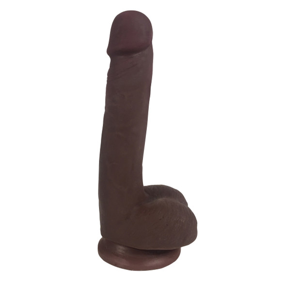 Easy Riders 7 Inch Dual Density Dildo With Balls - Brown (CN-18-0914-11)