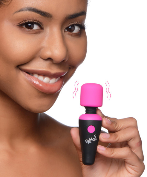 10X Ultra Powerful Silicone Mini Wand - Pink (AG786-Pink)