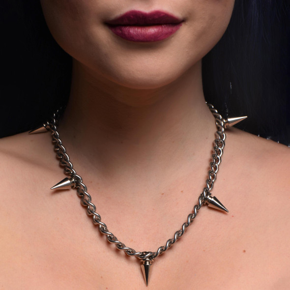 Spiked Punk Necklace (AG972)