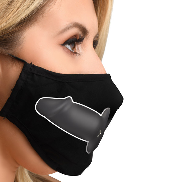 Mouth-Full Dildo Face Mask (AH079)