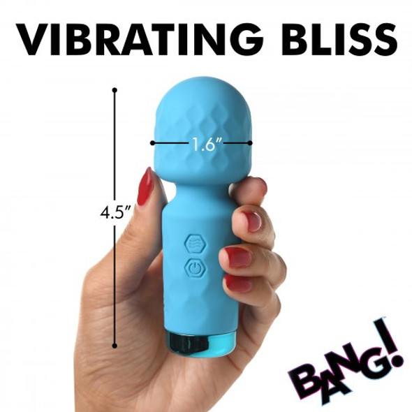 10X Mini Silicone Wand - Blue