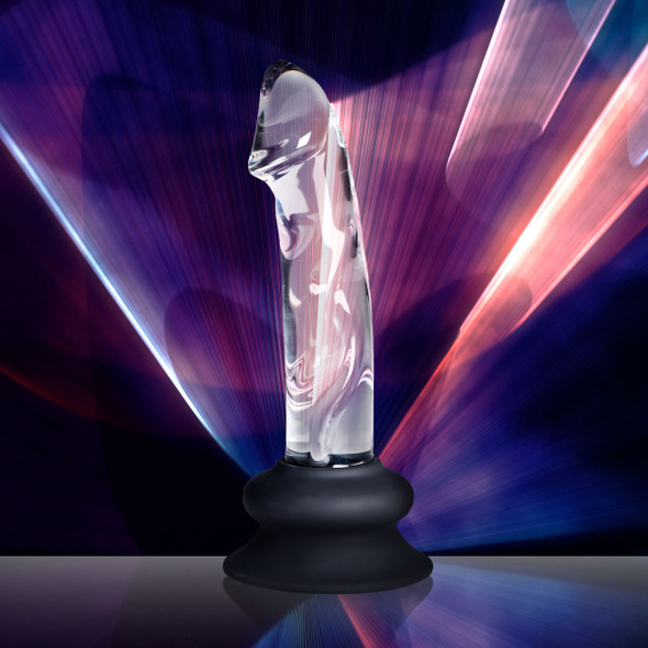 Glass Dildo with Silicone Base - 5.6 Inch (CN-10-0550-00)