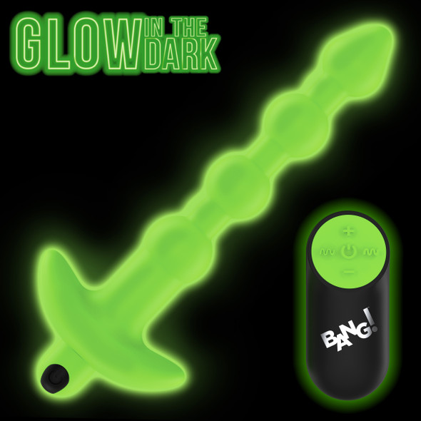 Glow-in-the-Dark Silicone Anal Beads