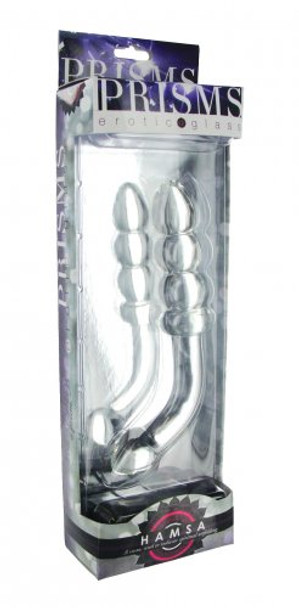 Hamsa Glass Dildo - Clear (packaged)