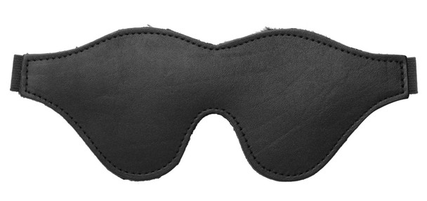 Strict Leather Black Fleece Lined Blindfold (ST421)