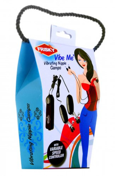 Vibe Me Vibrating Nipple Clamps with Variable Speeds (packaged)