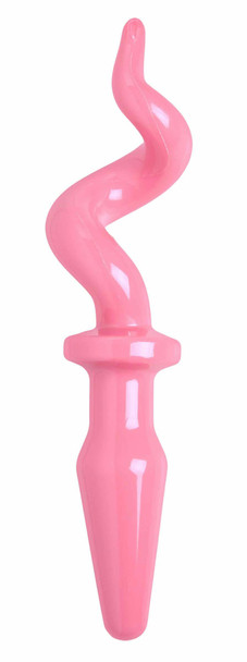 Pig Tail Butt Plug- Pink (AD579)